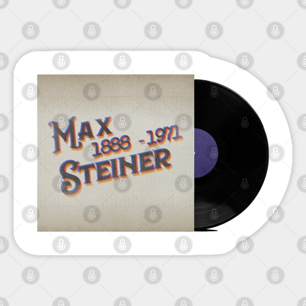 RETRO VINYL MAX STEINER Sticker by elSALMA